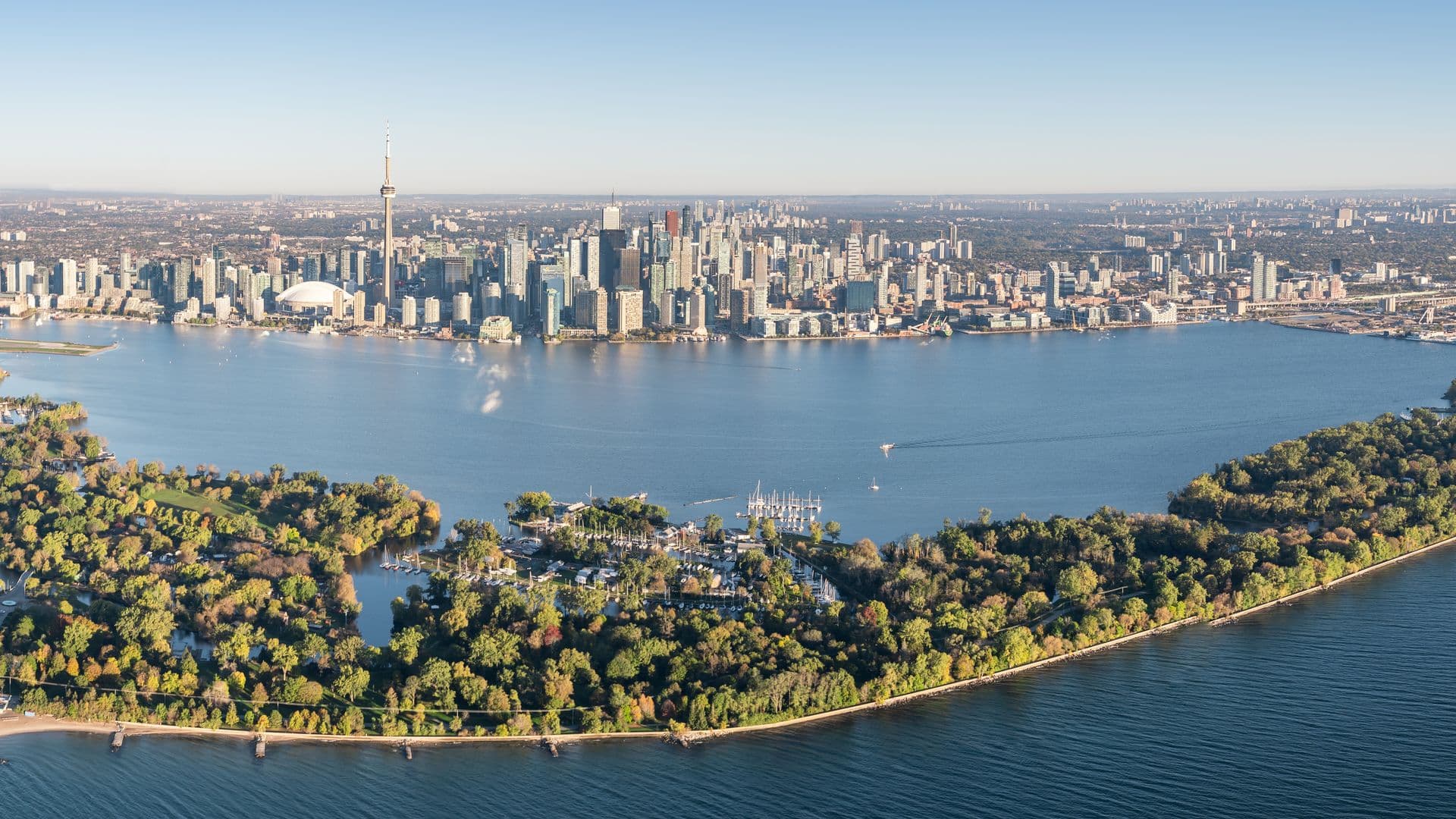 Toronto Islands Aerial View