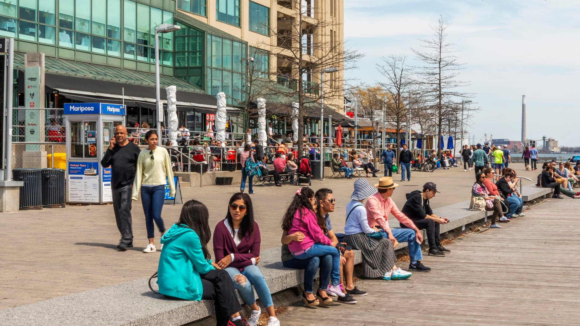 Outside Torontos Queens Quay Terminal